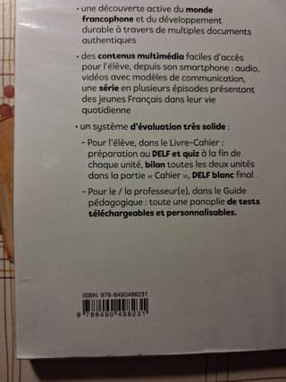 PARTAGE A2/B1 LIVRE+CAHIER