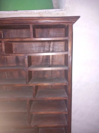 Mobile esposizione miniature in legno