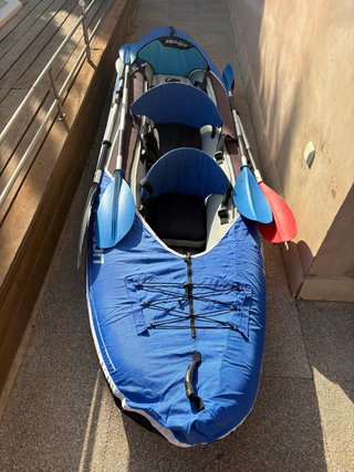 Kayak hinchable 3 plazas + extras