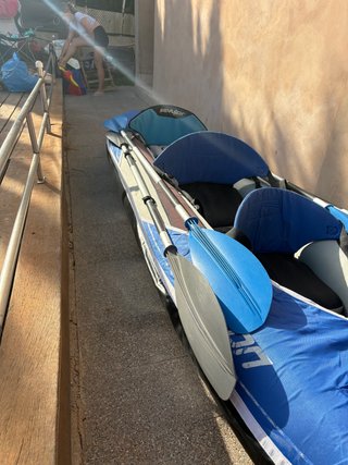Kayak hinchable 3 plazas + extras