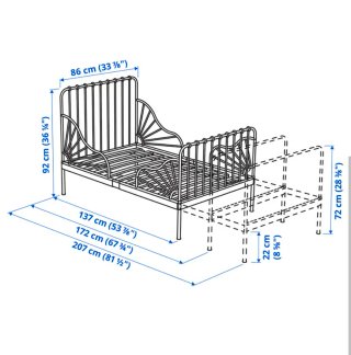 Cama niños extensible + colchón
