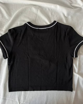 Top Cropped Preto | Bershka | Tamanho M
