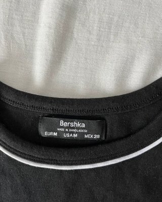 Top Cropped Preto | Bershka | Tamanho M