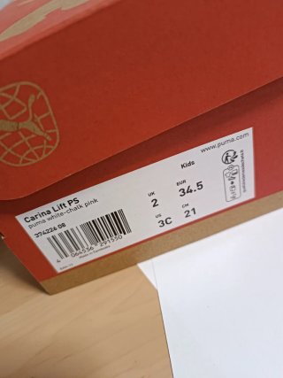 Zapatillas Puma Talla 34.5 Blancas Rosas