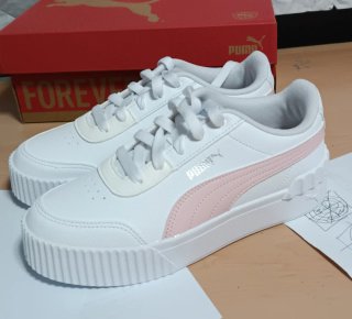 Zapatillas Puma Talla 34.5 Blancas Rosas
