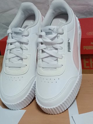 Zapatillas Puma Talla 34.5 Blancas Rosas