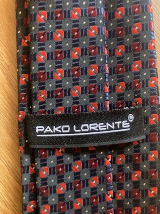 Corbata Pako Lorente azul y roja nueva