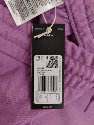 Pantalone Tuta Adidas Donna Cotone Garzato Nuovo