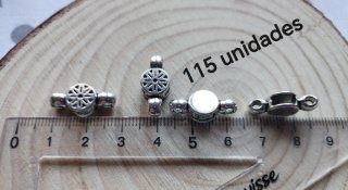 115 conectores para pulseras (aleación)