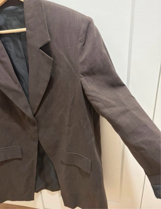 Americana Marrón Zara Mujer Talla S Marrón