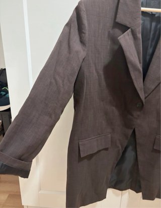 Americana Marrón Zara Mujer Talla S Marrón