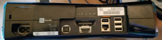 Xbox 360 slim con zaino, alimentatore e giochi