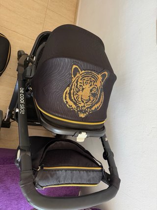 Carro de bebé Be Cool negro con estampado tigre