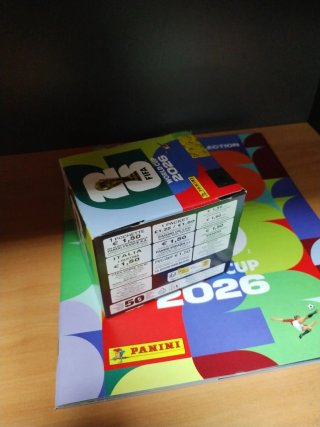 Caja 50 cromos Mundial 2026 y álbum Panini