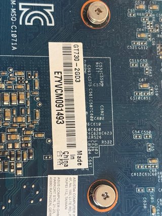 Tarjeta Gráfica Asus GT730 2GB