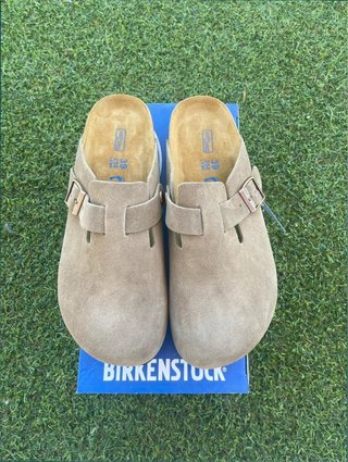 Zuecos Birkenstock Boston Talla 42 Beige