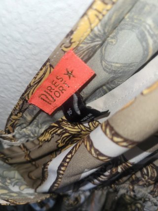 Vestido largo estampado MCM