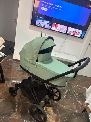 Carro bebé Cybex Priam verde 3 piezas