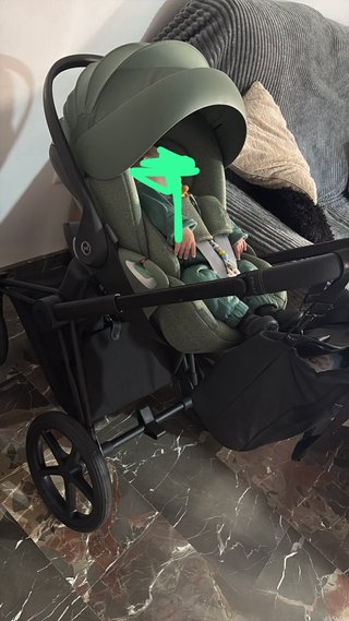Carro bebé Cybex Priam verde 3 piezas