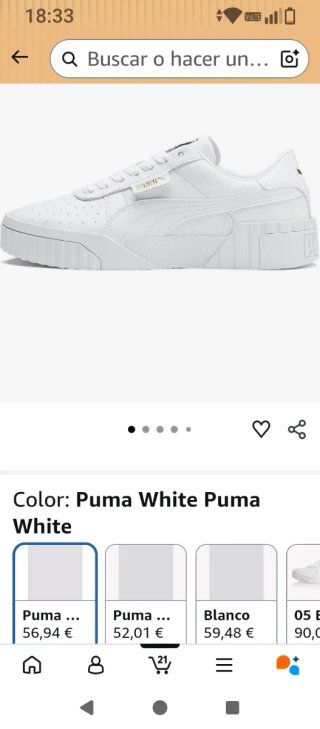 Zapatillas Puma Blancas