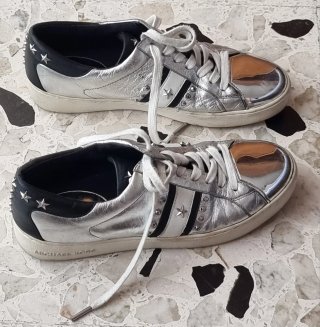 Scarpe Michael Kors Argento e Bianco