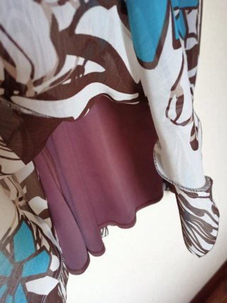 Vestido vaporoso estampado