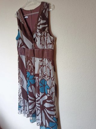 Vestido vaporoso estampado