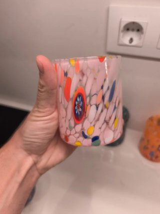 12 Vasos Murano millefiore