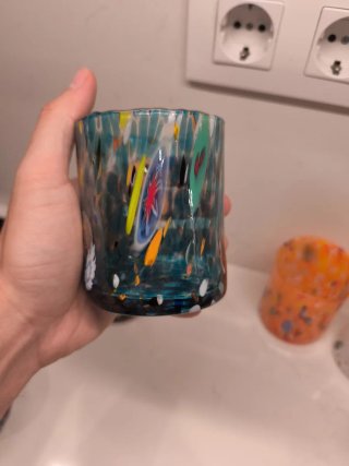 12 Vasos Murano millefiore