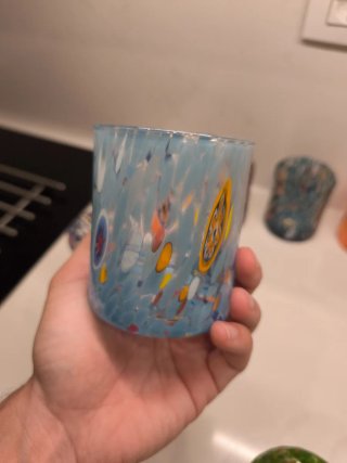 12 Vasos Murano millefiore