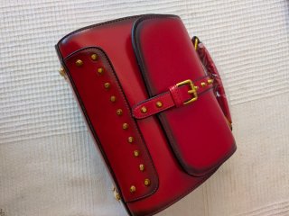 Lote 3 Bolsos Mujer Negro, Marrón, Rojo