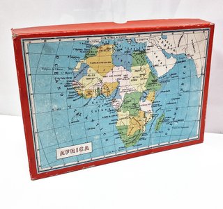 Puzzle Cubos Geografico Mappamondo Anni '60
