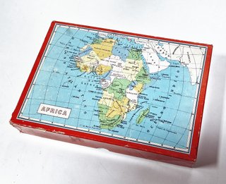 Puzzle Cubos Geografico Mappamondo Anni '60