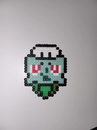 Figura Hama Beads Bulbasaur Champiñón