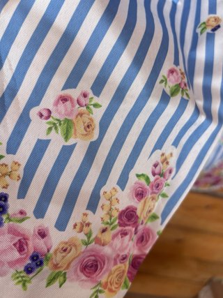 Vestido niña rayas florales talla 10
