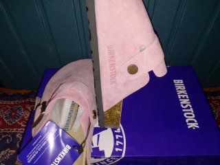 Birkenstock rosa/beige