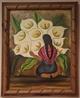 Reproducción Lienzo Vendedora de Flores