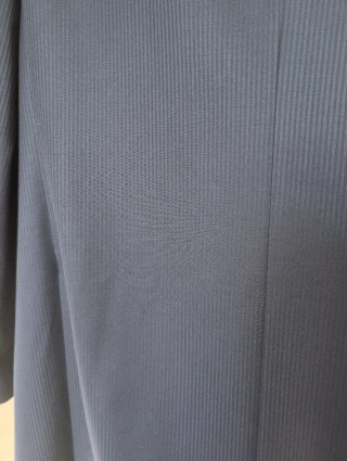 Traje de rayas azul marino