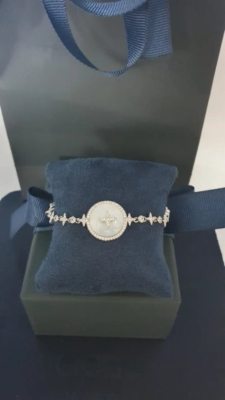 Pulsera APM Monaco Météorites Nácar Plata