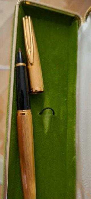 2 Bolígrafos Cross y Waterman Oro