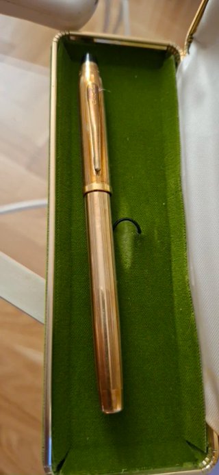 2 Bolígrafos Cross y Waterman Oro