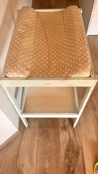 Cambiador bebé artesanal mint