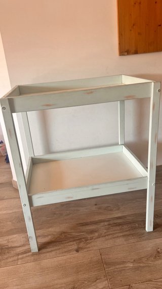 Cambiador bebé artesanal mint
