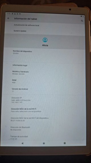Tablet Facetel Q3-EEA Blanca