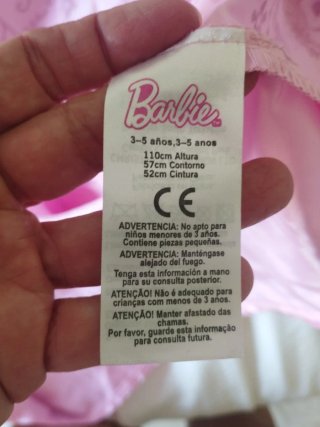 Disfraz Princesa Barbie Rosa