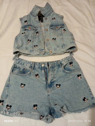 Chaleco vaquero mujer Mickey Mouse