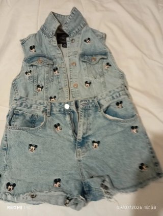 Chaleco vaquero mujer Mickey Mouse