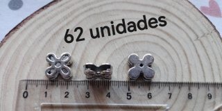 62 Pasadores Flor Abalorios