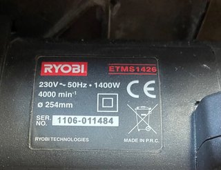 Sierra Ingletadora Ryobi con Mesa