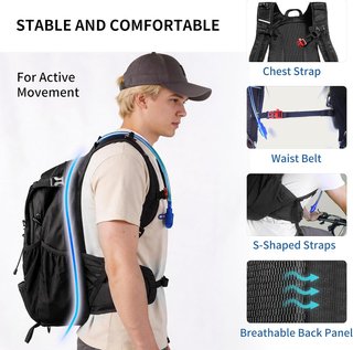 Mochila Origem 22L con Bolsa de Agua 3L